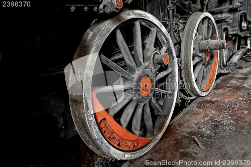Image of Part of an old industrial train