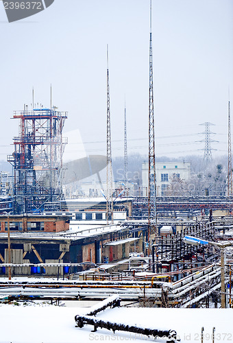 Image of Landscape with industrial architecture