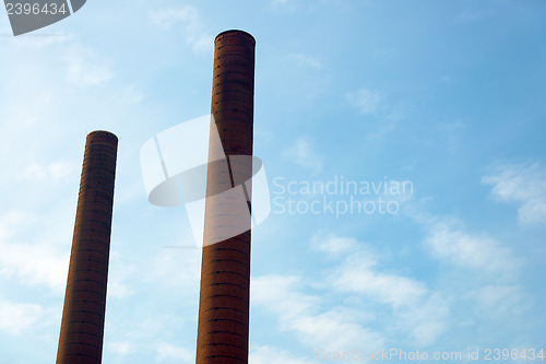 Image of Tall industrial chimney