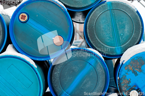 Image of Chemical waste dump with a lot of barrels