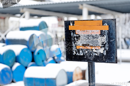 Image of Chemical waste dump with a lot of barrels