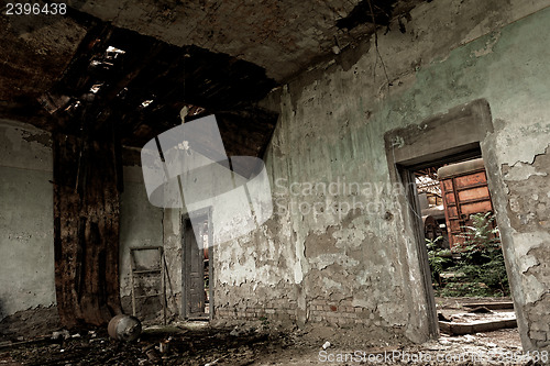 Image of Roof damaged by water