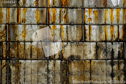 Image of Rusted metal texture closeup photo