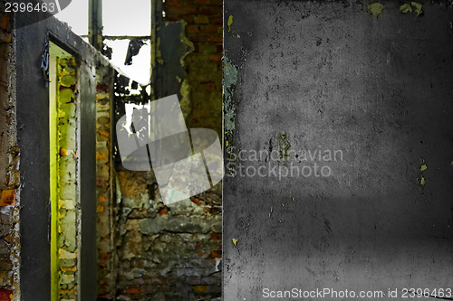 Image of Cracked industrial concrete background