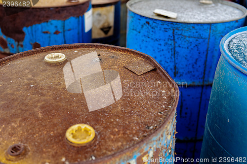 Image of Chemical waste dump with a lot of barrels