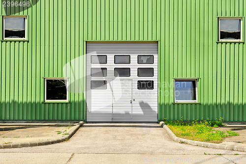 Image of Large industrial door on a warehouse
