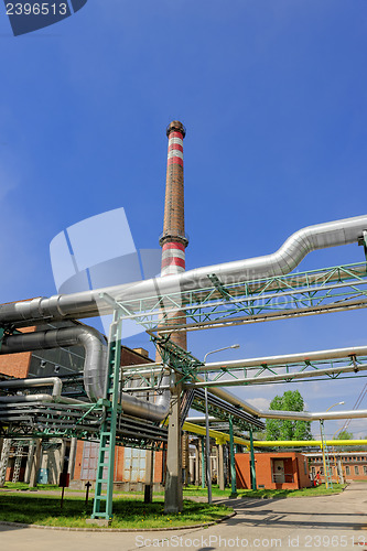 Image of Sunshine with a thermal power plant
