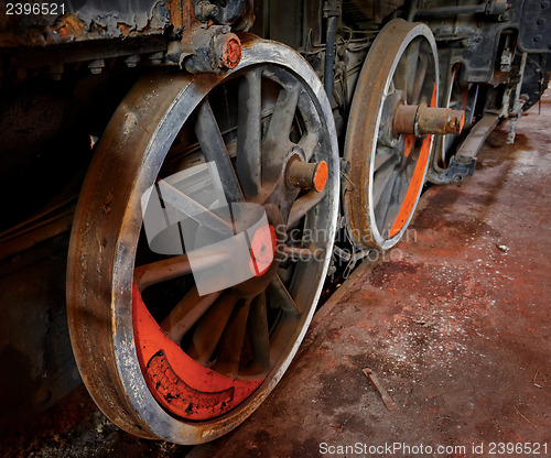 Image of Part of an old industrial train