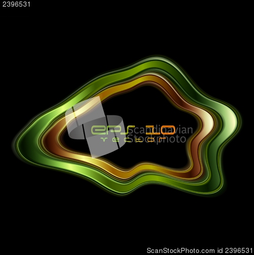 Image of Abstract vector glossy shape