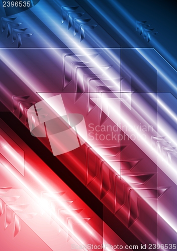 Image of Bright vector technical background with arrows