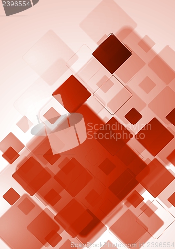 Image of Bright red tech design