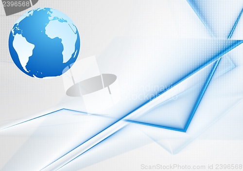 Image of Bright vector background with globe