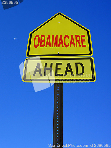 Image of obamacare ahead conceptual post