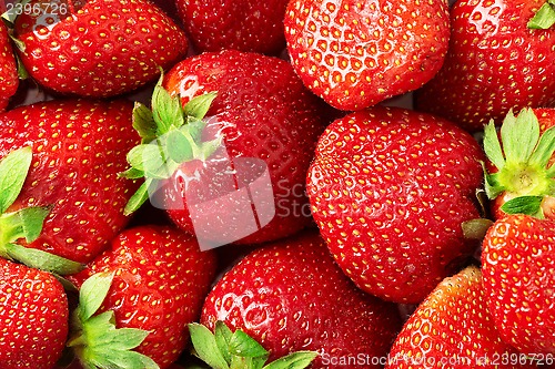 Image of fresh strawberries background