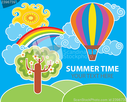 Image of Summer vector background