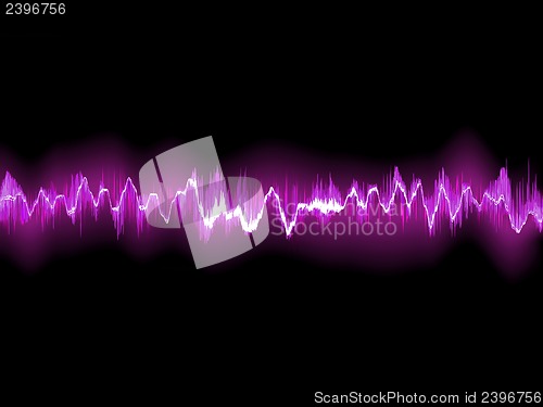 Image of Abstract purple waveform. EPS 8