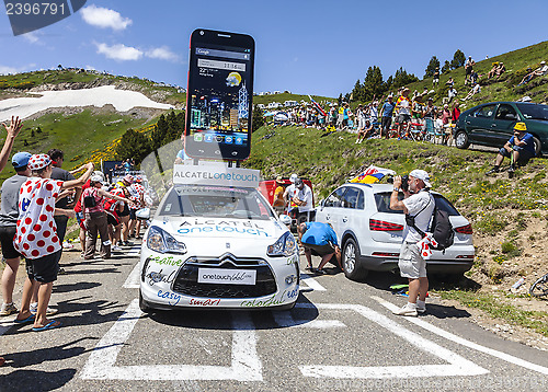 Image of Alcatel One Touch Car in Pyrenees Mountains