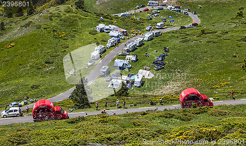 Image of Vittel Vehicles in Pyrenees Mountains