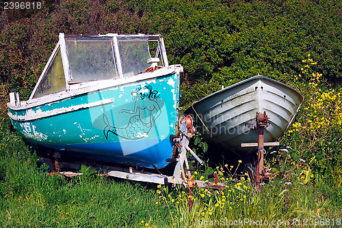 Image of Two Boats Abandoned