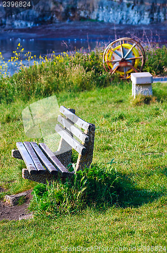 Image of Wooden Coastal Viewpoint Bench