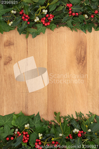 Image of Christmas Flora on Oak