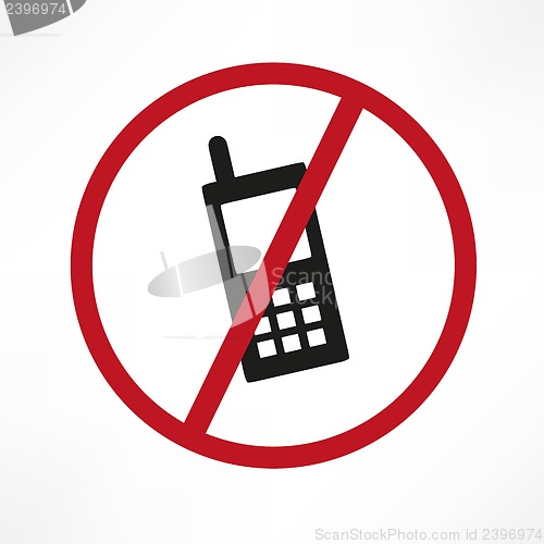 Image of Vector no cellphone sign
