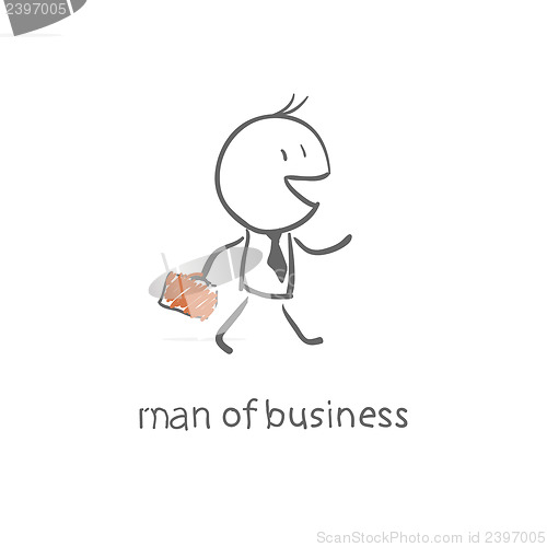 Image of man with a briefcase