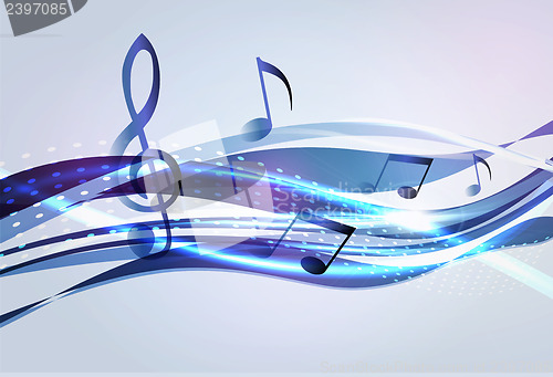 Image of Abstract music background