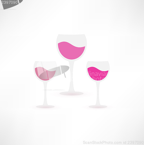 Image of wine glasses Icon