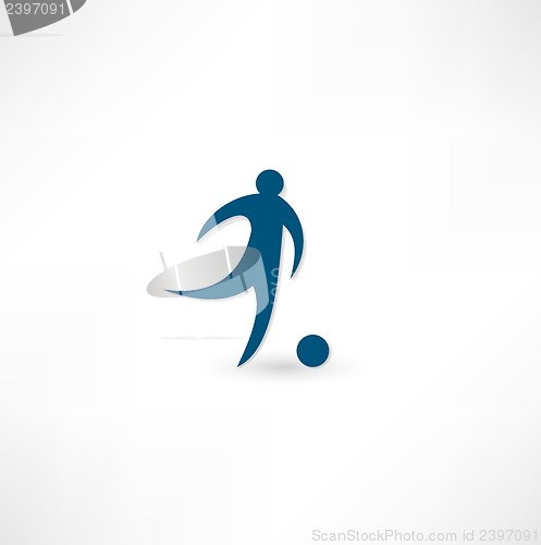 Image of Footballer icon.