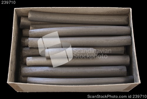 Image of box of art charcoal