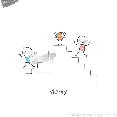 Image of Victory. Illustration.