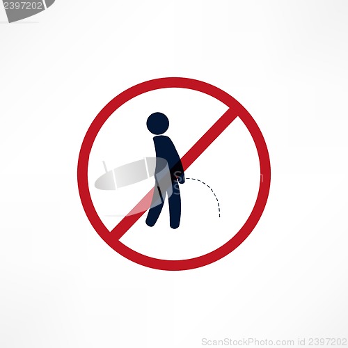 Image of No peeing symbol