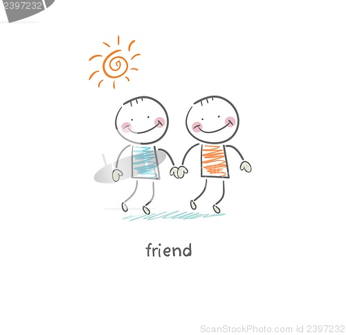 Image of Friends. Illustration.