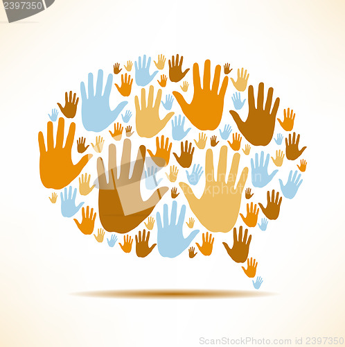 Image of hands connecting