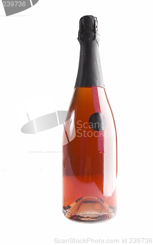 Image of Bottle of rose champagne