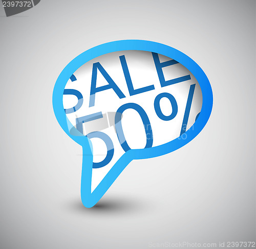 Image of Speech Bubble. SALE 50%