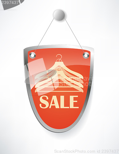 Image of The shield, sale sign.