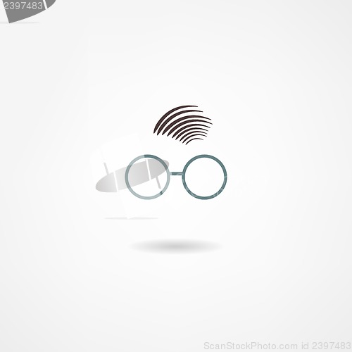 Image of man with glasses icon