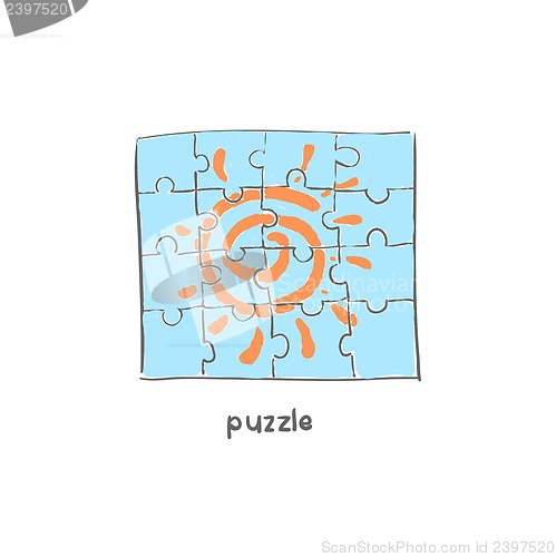 Image of Puzzle. Illustration.