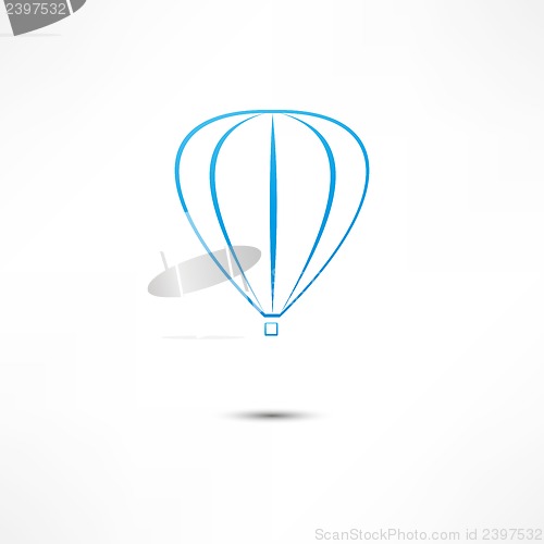 Image of hot air balloon icon