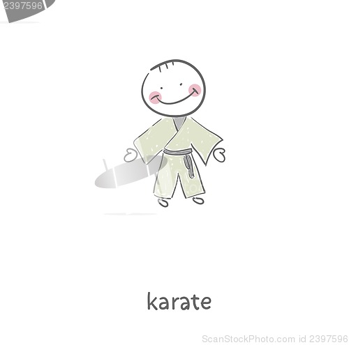 Image of Karate. Illustration.