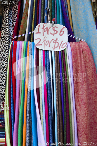 Image of Multicolored scarves