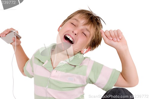 Image of Child grooving to music