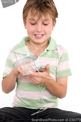 Image of Child using a digital player