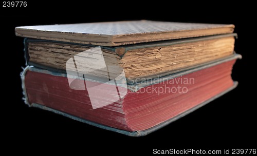 Image of three old books