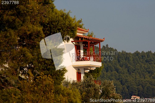 Image of Terrace house on Skopelos island,Greece