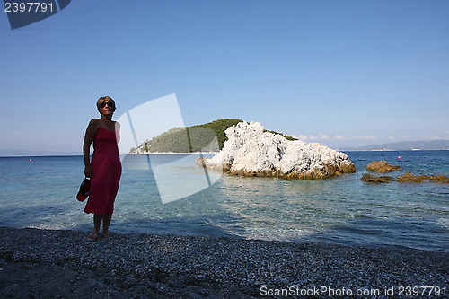 Image of Lady on the beach