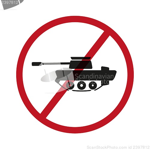 Image of No tanks symbol