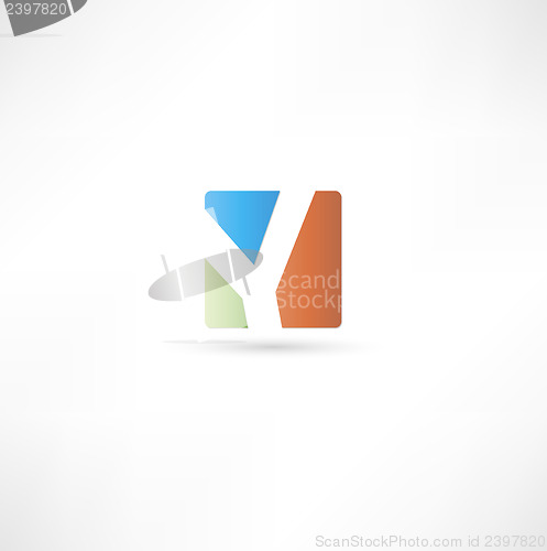 Image of Abstract icon based on the letter